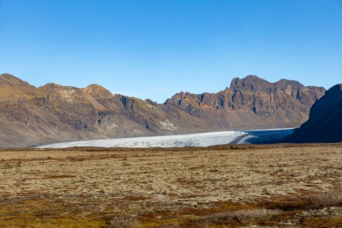 View to Skaftafell glacier